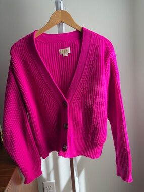 Anthropologie Maeve Sunny Cropped Cardigan Medium